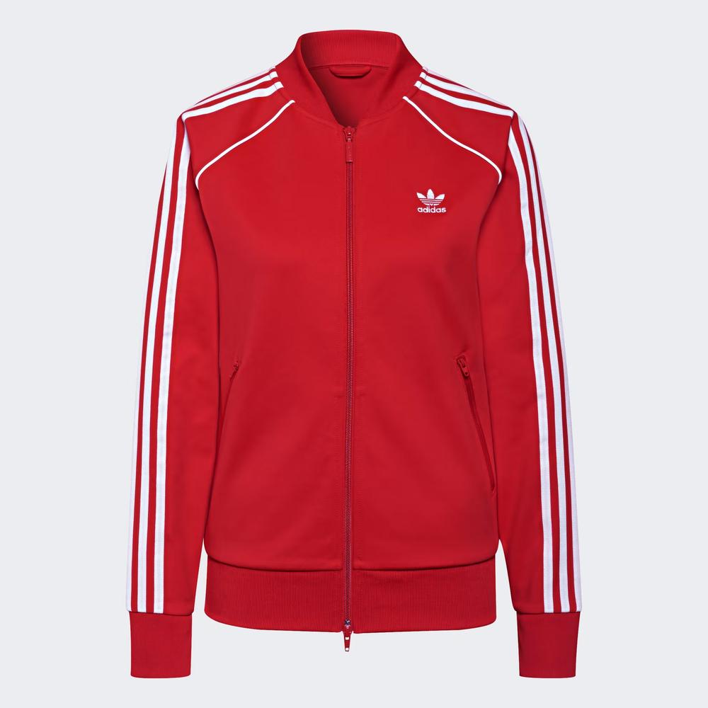 Blúza adidas Originals Primeblue SST Track Jacket H18189 - červené