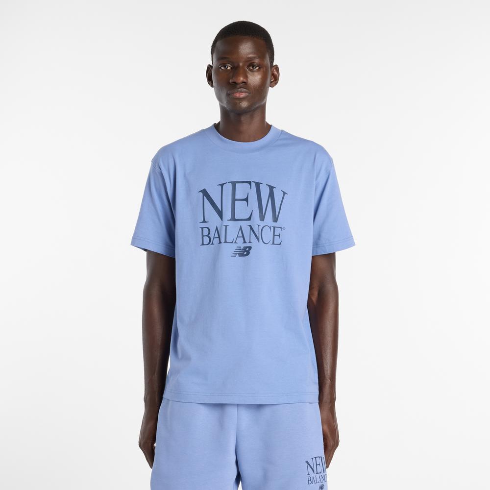 Pánske tričko New Balance MT61X6EQAA3 - modré