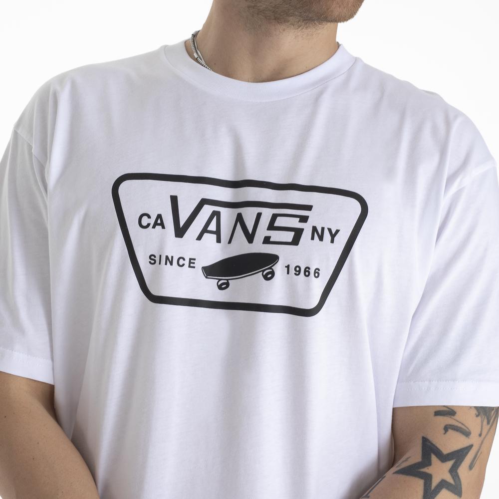 Tričko Vans Full Patch VN000QN8YB21 - biele