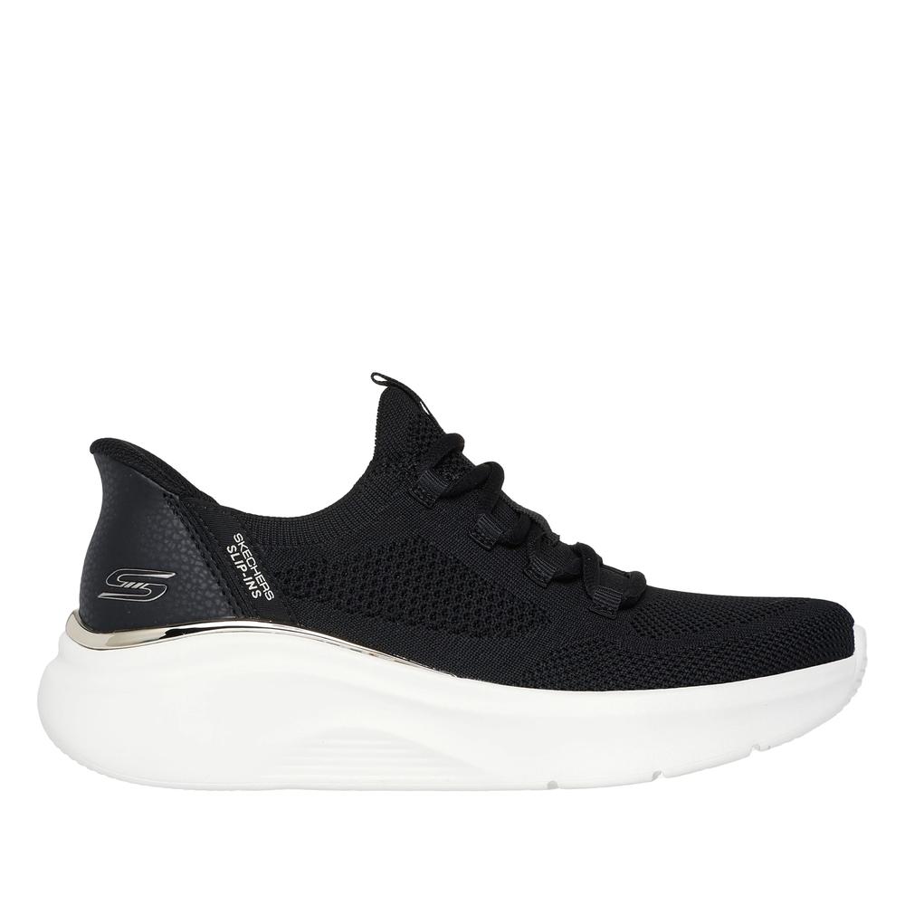 Dámske topánky Skechers Slip-ins Bobs Sport B Love Tru Delight 117617BLK - čierne