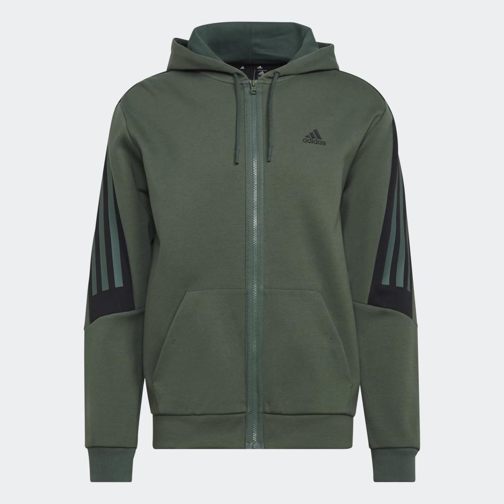 Blúza adidas Future Icons 3-Stripes Full-Zip HC5841 - zelené