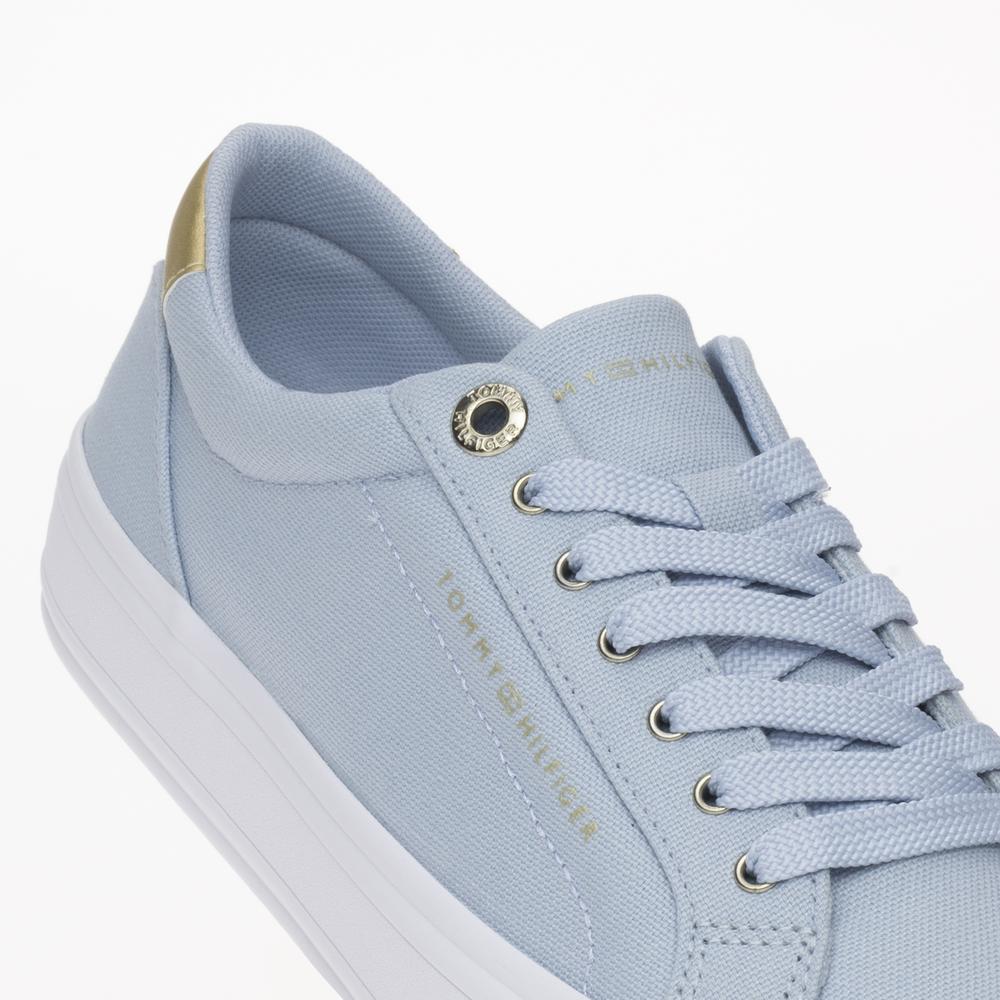 Topánky Tommy Hilfiger Essential Vulc Canvas FW0FW07682-C1O - modré