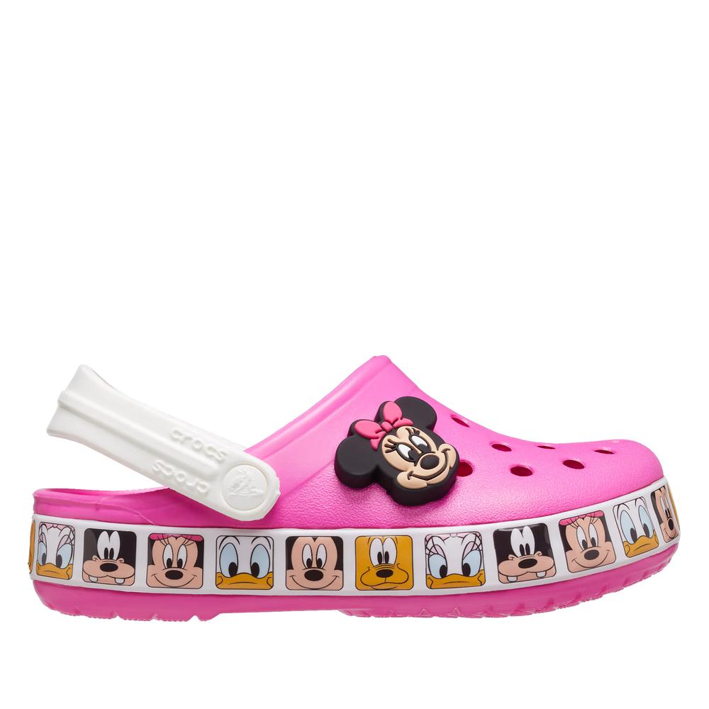 Klapky Crocs Toddler Fun Lab Disney Minnie Mouse Band Clog 207720-6QQ - ružové
