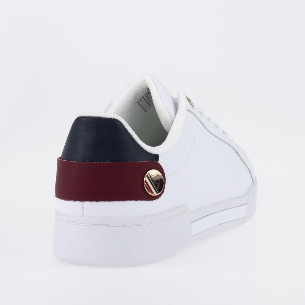 Topánky Tommy Hilfiger Button Detail Court FW0FW06733-YBR - biele