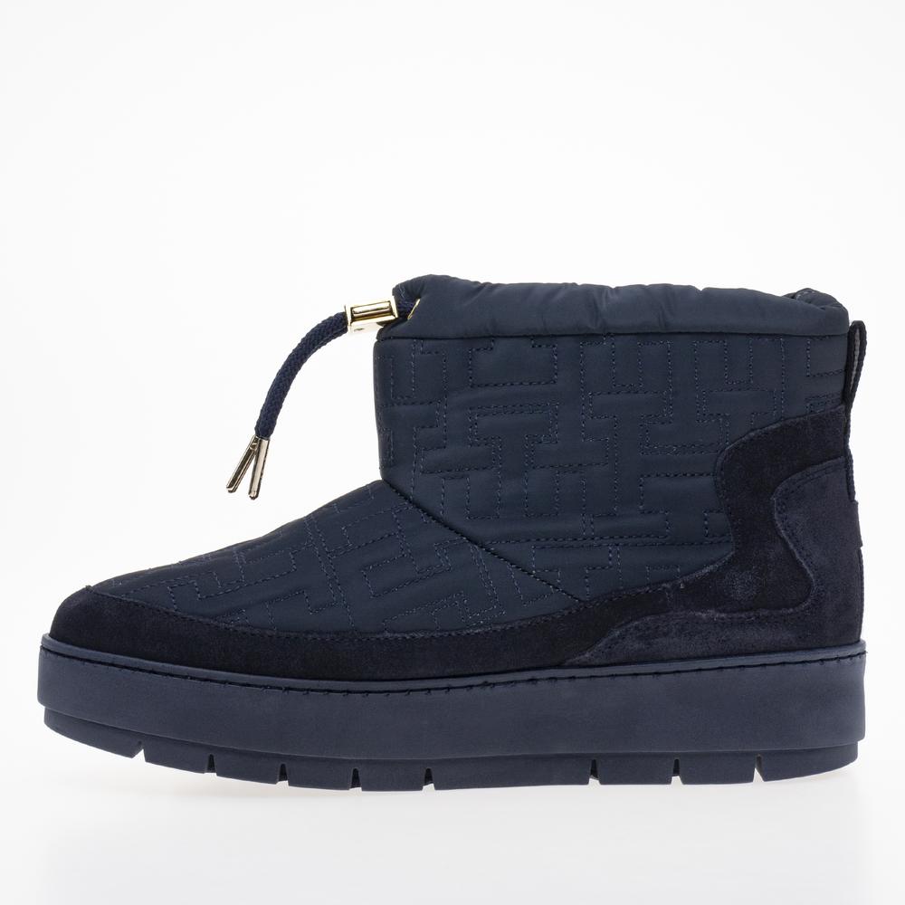 Topánky Tommy Hilfiger Tommy Monogram Snowboot FW0FW07637-DW6 - tmavomodré