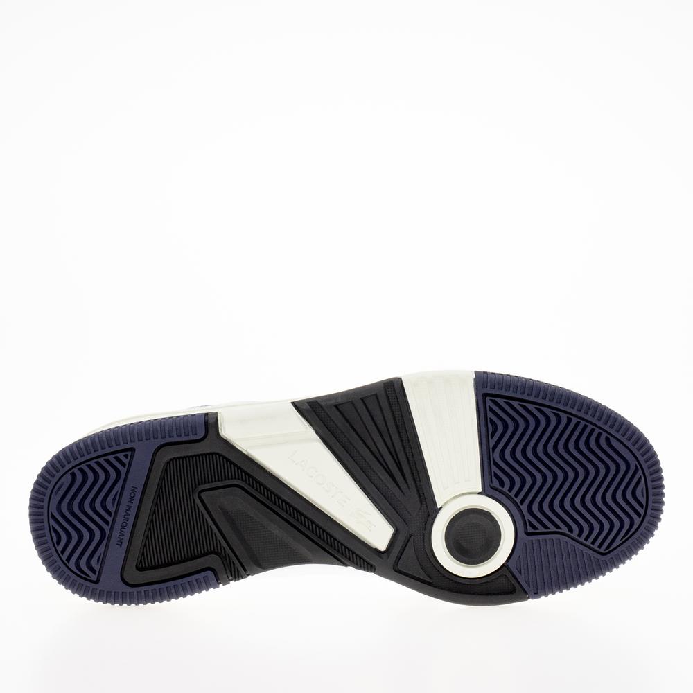 Topánky Lacoste Lineshot Mesh Collar Leather Trainers 746SMA0075-042 - biela