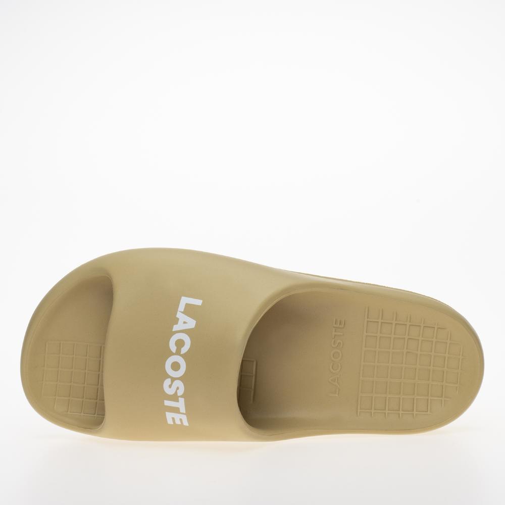 Klapky Lacoste Serve Slide 20 747CFA0020-CJ2 - béžové