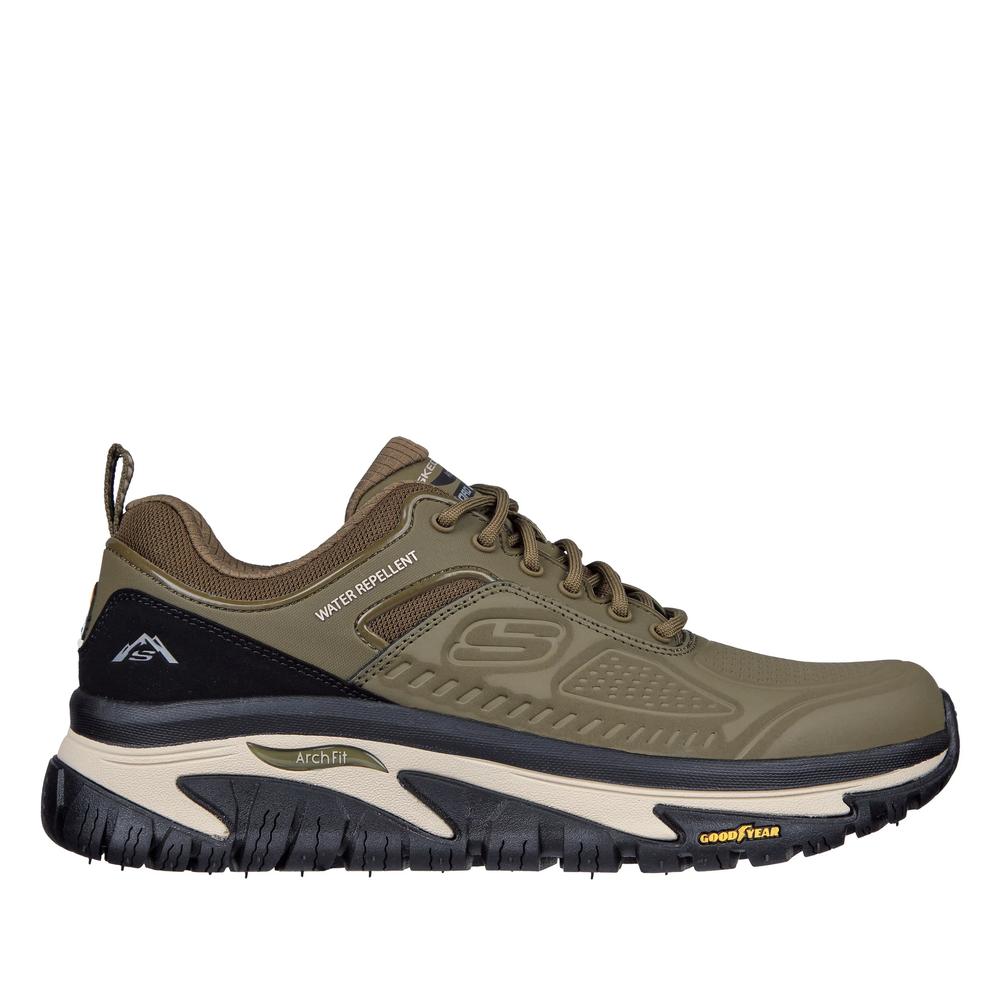 Pánske topánky Skechers Relaxed Fit Arch Fit Road Walker Recon 237333OLBK - zelené