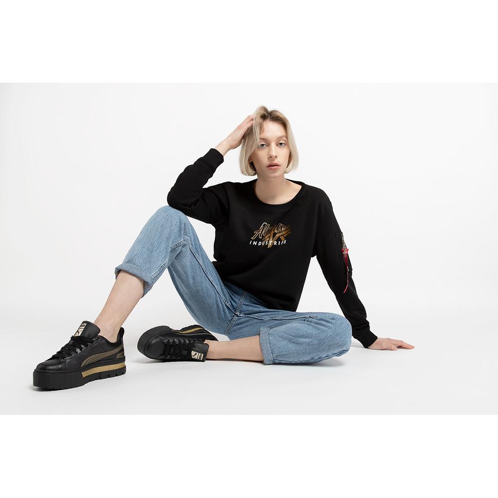 Blúza Alpha Industries Gold Logo 10603003 - čierne