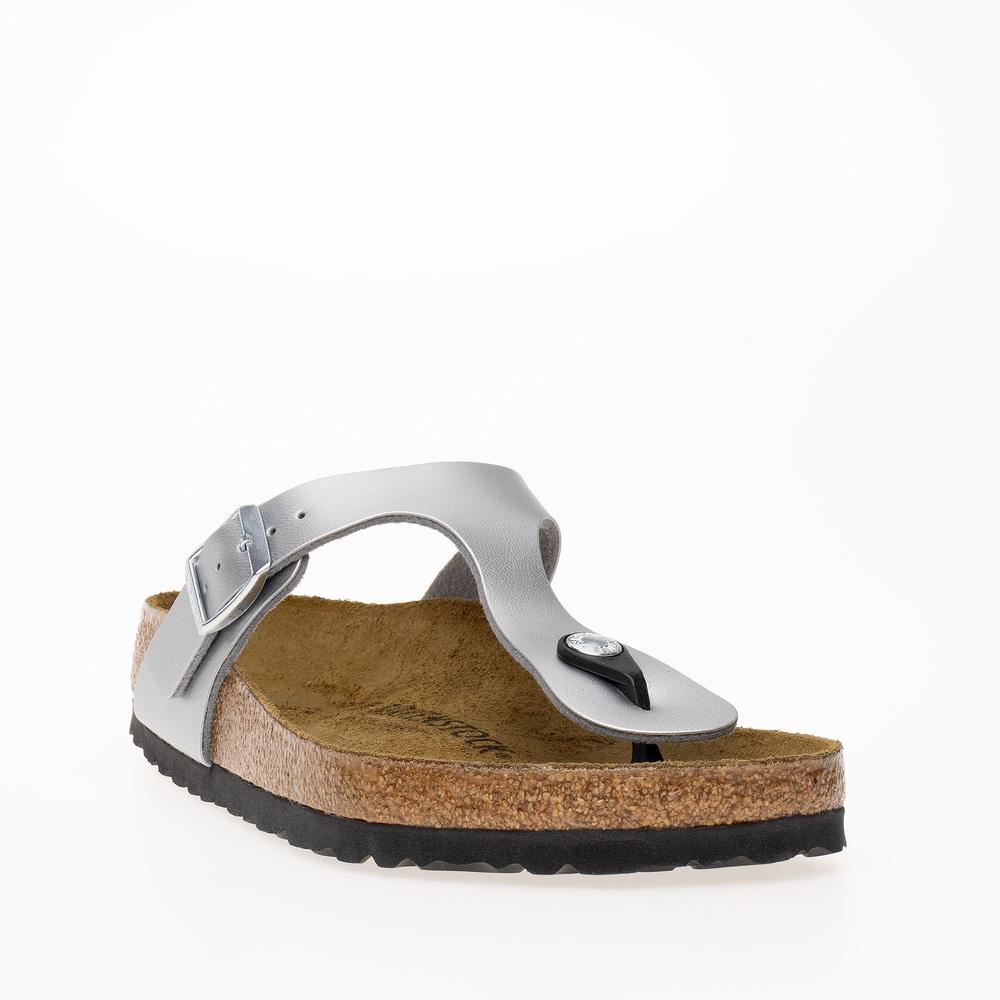 Žabky Birkenstock Gizeh 43851 - strieborné