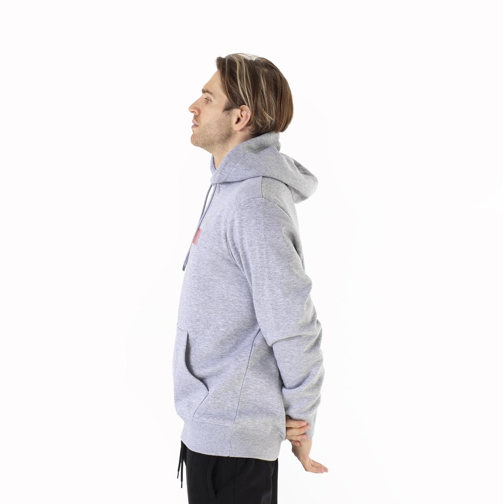 Blúza Prosto Klasyk Hoodie Adloot KL232MSWE2052 - šedý