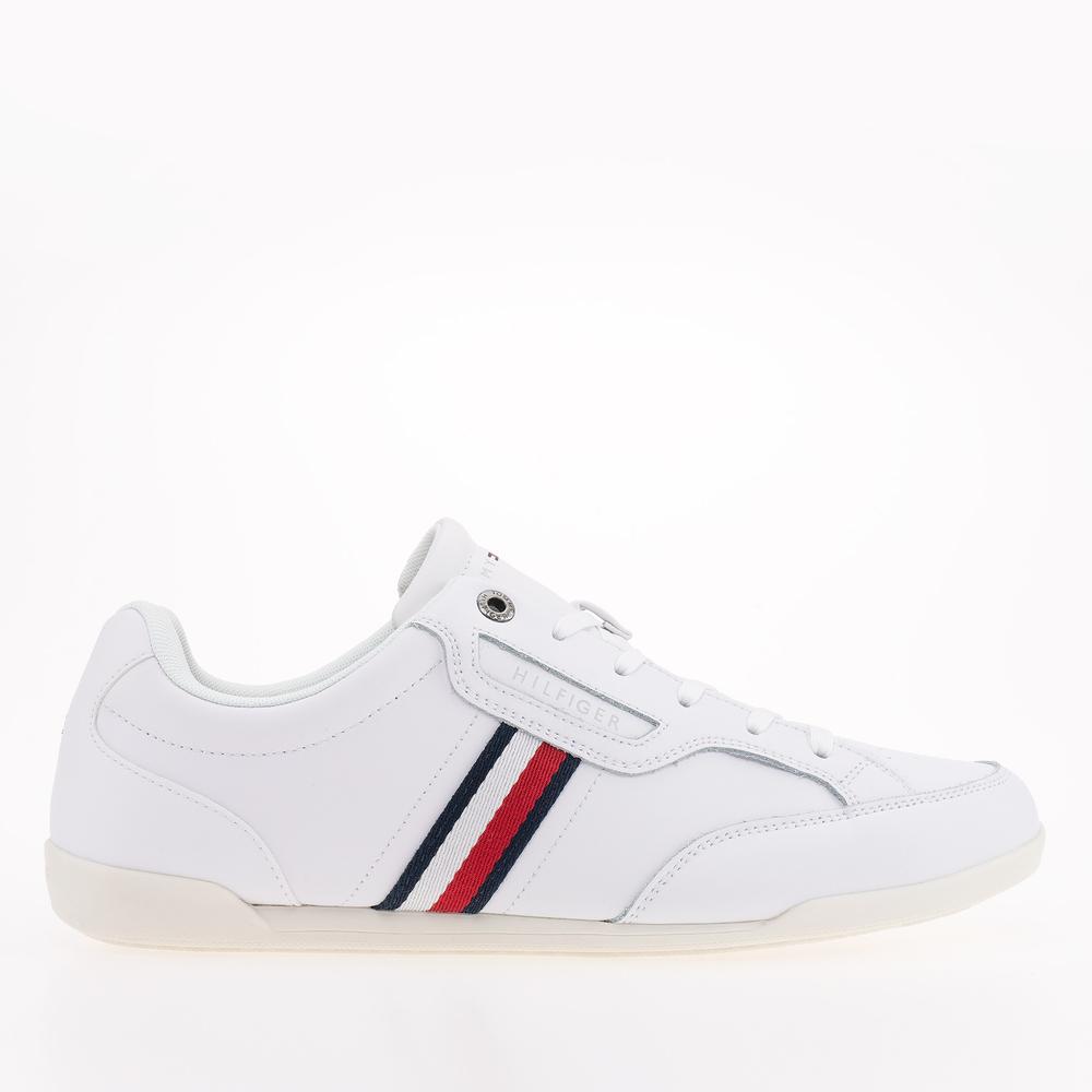 Topánky Tommy Hilfiger Classic LO Cupsole Leather FM0FM04277-YBR - biele