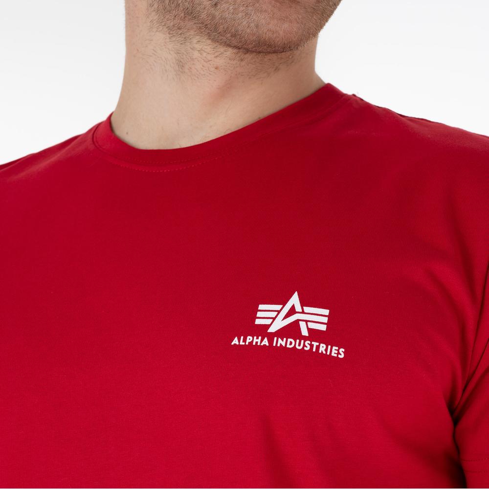 Tričko Alpha Industries Basic T Small Logo 188505328 - červené