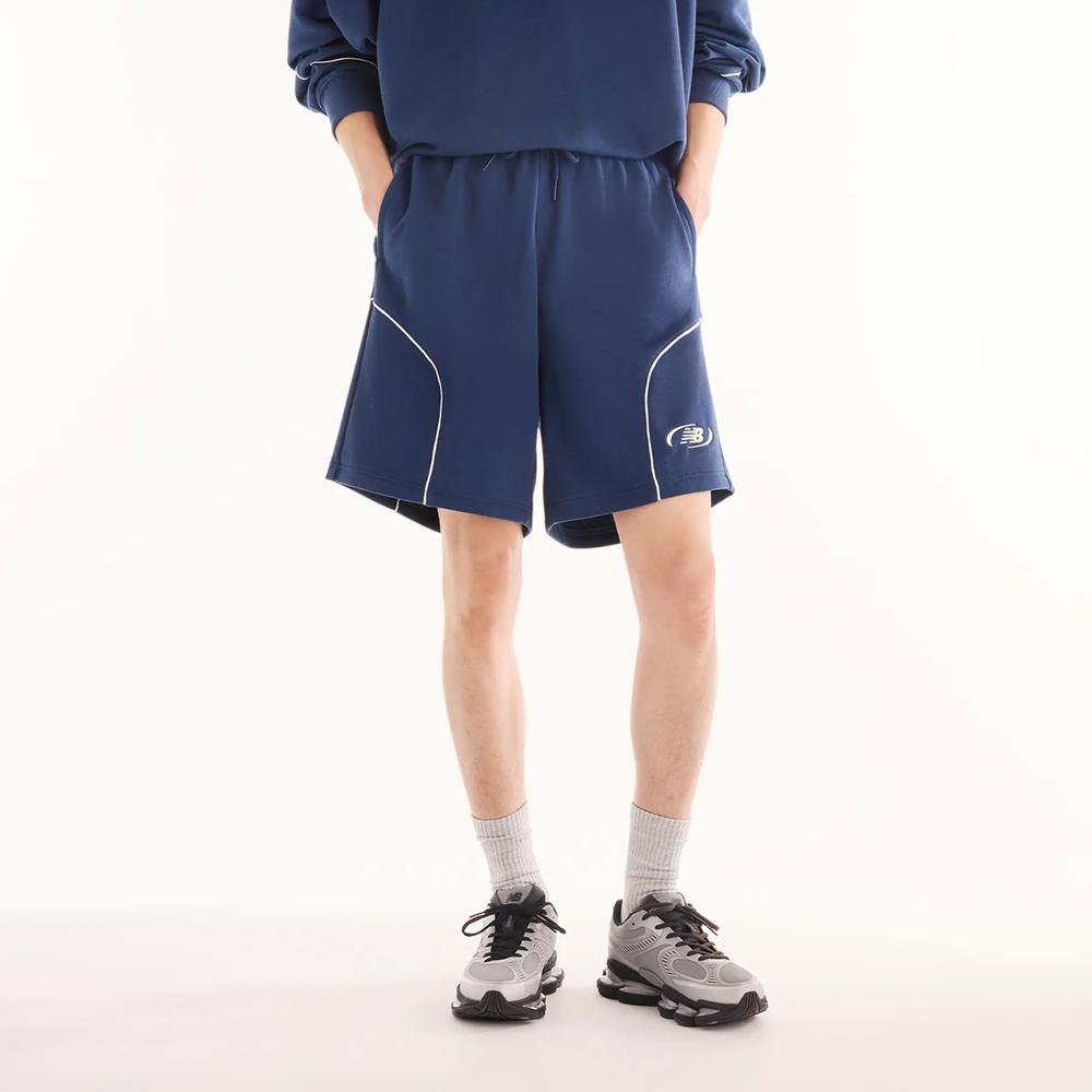 Pánske šortky New Balance Trackside MB62S8AANNY - tmavomodré