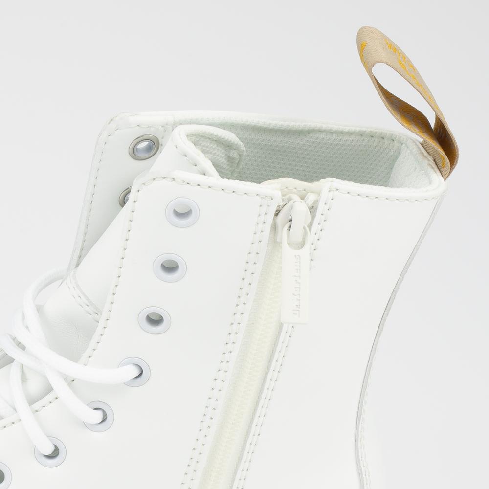 Topánky Dr. Martens Vegan Jadon II Boot Kemble Mono Platforms 27335113 - biele