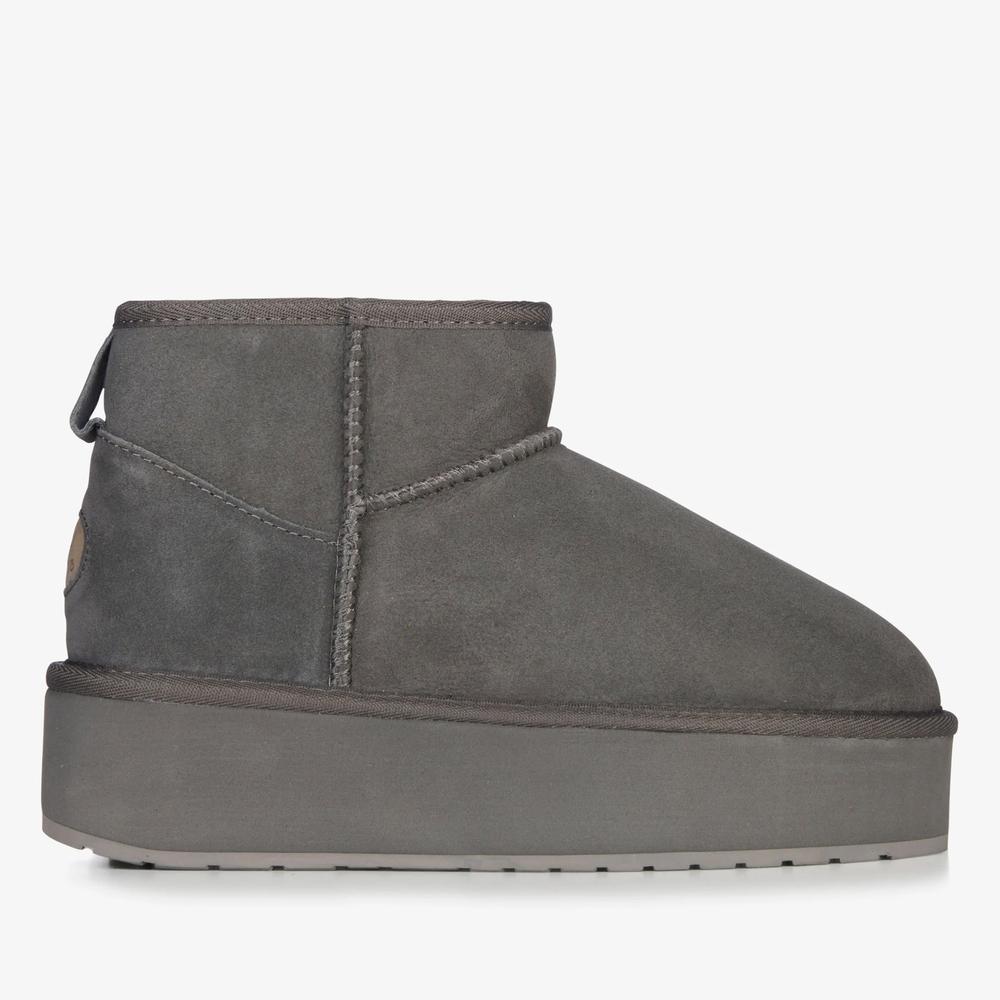 Topánky Emu Australia Stinger Micro Flatform W13082CHAR - šedý