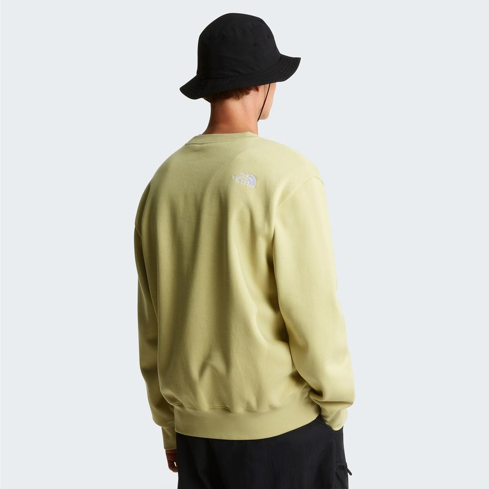 Mužský blúza The North Face Essential Relaxed Crew 0A89ETG731 - žltá