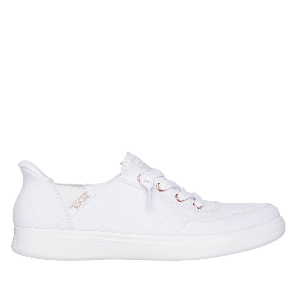 Topánky Skechers Slip-ins Bobs Skip Cute B Cute Sweet 114815WHT - biele