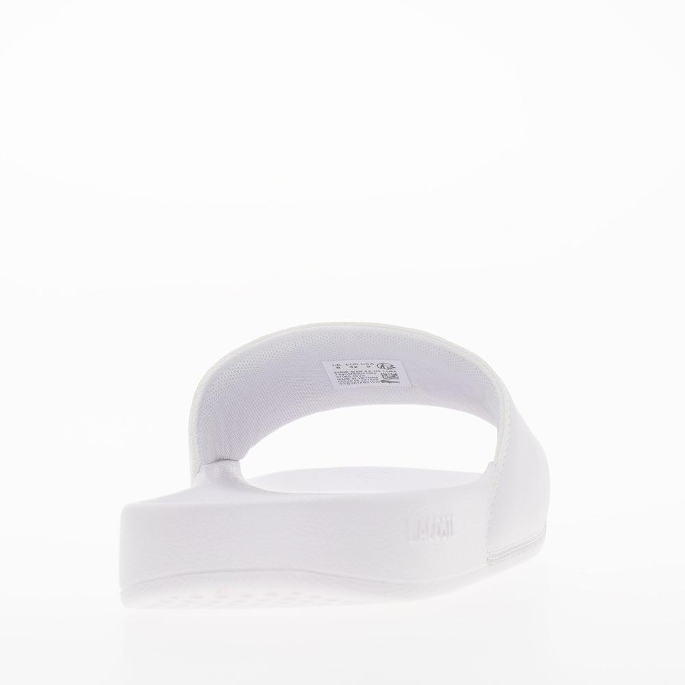 Klapky Lacoste Serve Sliders 749CMA0041-082 - biele