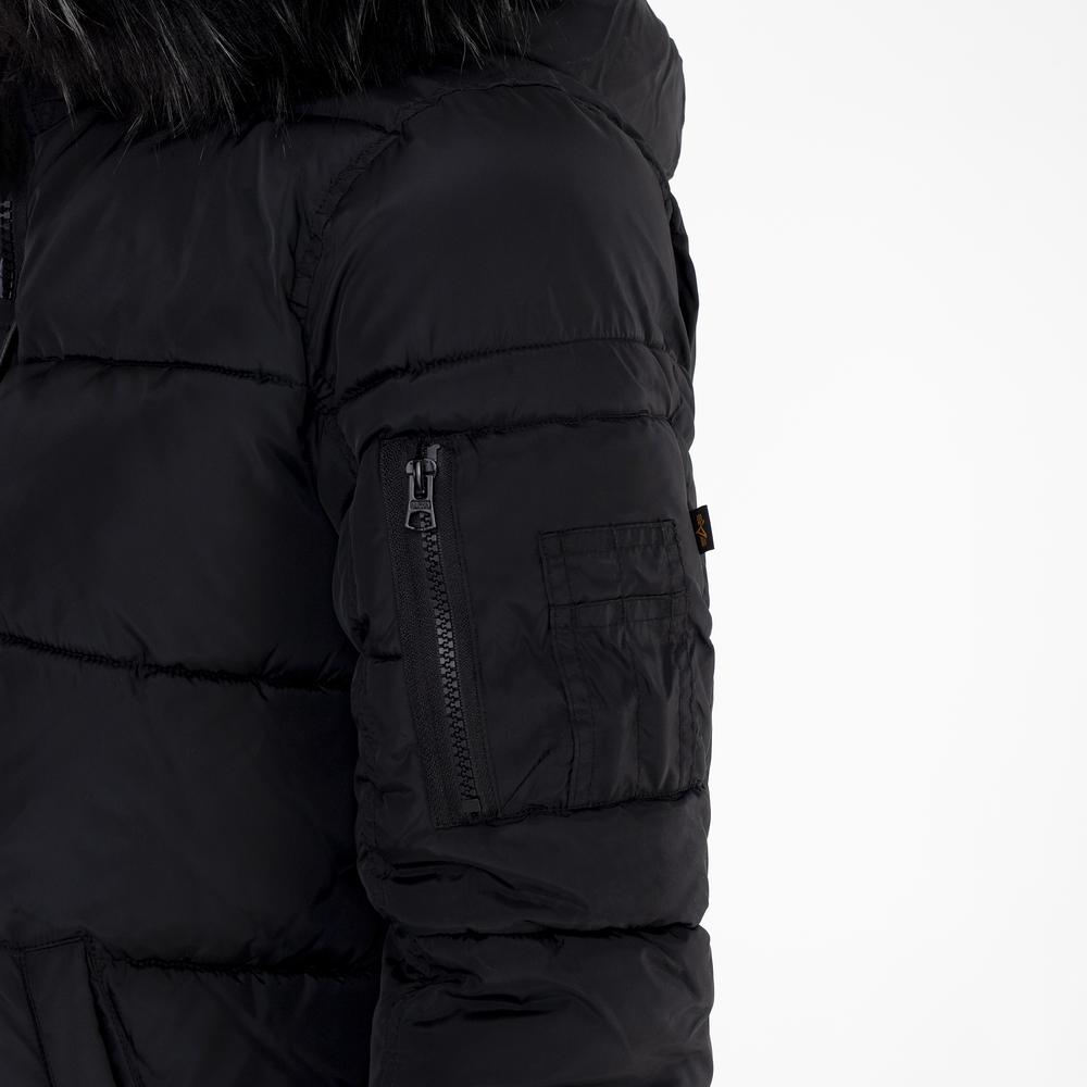 Bunda Alpha Industries Hooded Puffer Alpha 10800403 - čierne