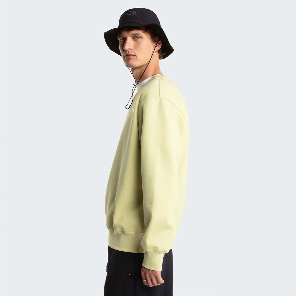 Mužský blúza The North Face Essential Relaxed Crew 0A89ETG731 - žltá