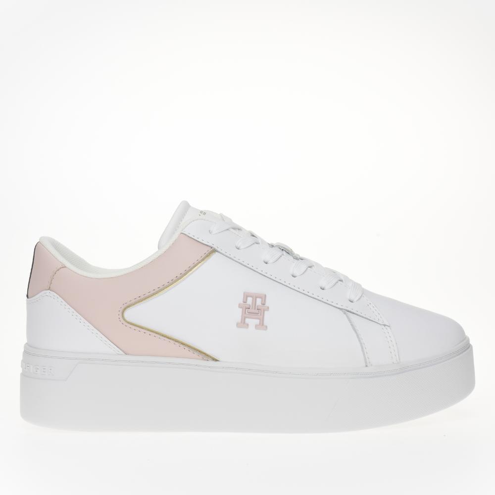 Topánky Tommy Hilfiger Platform Court FW0FW07910-0LB - biele