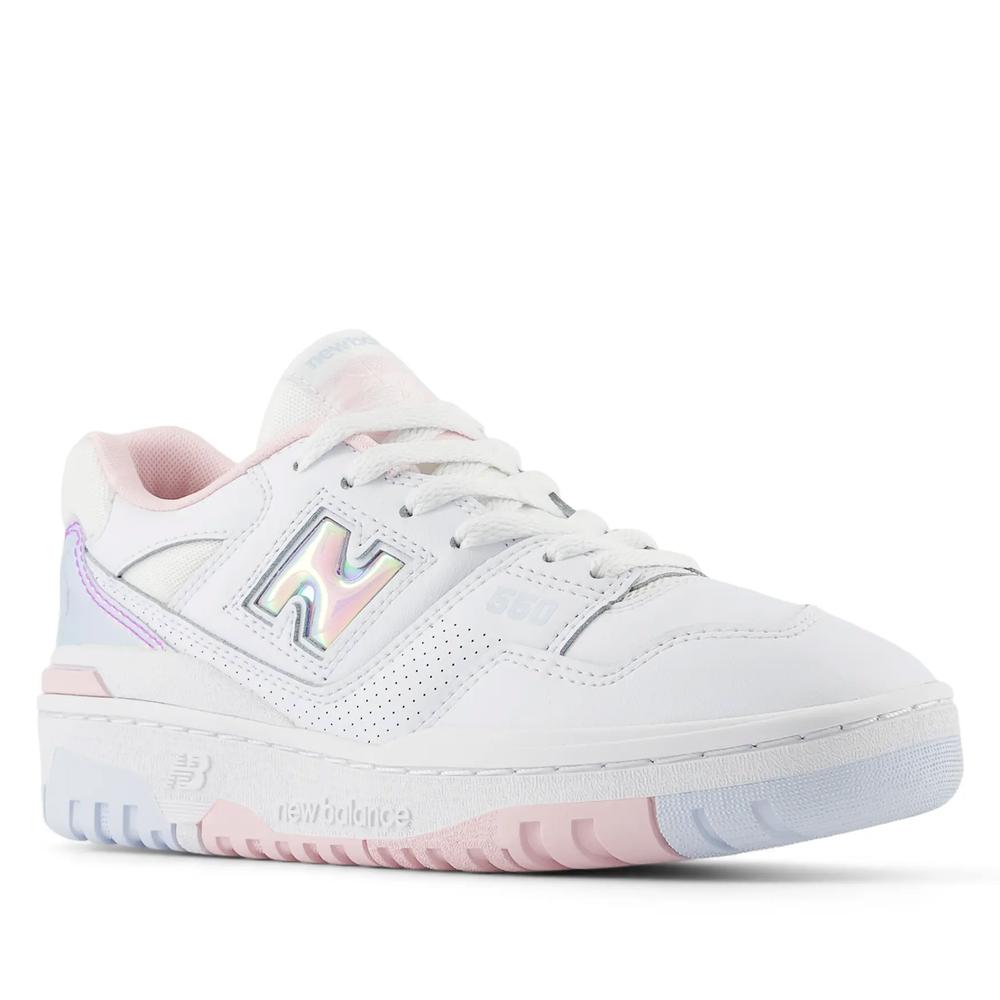 Detské topánky New Balance GSB550HW - biele