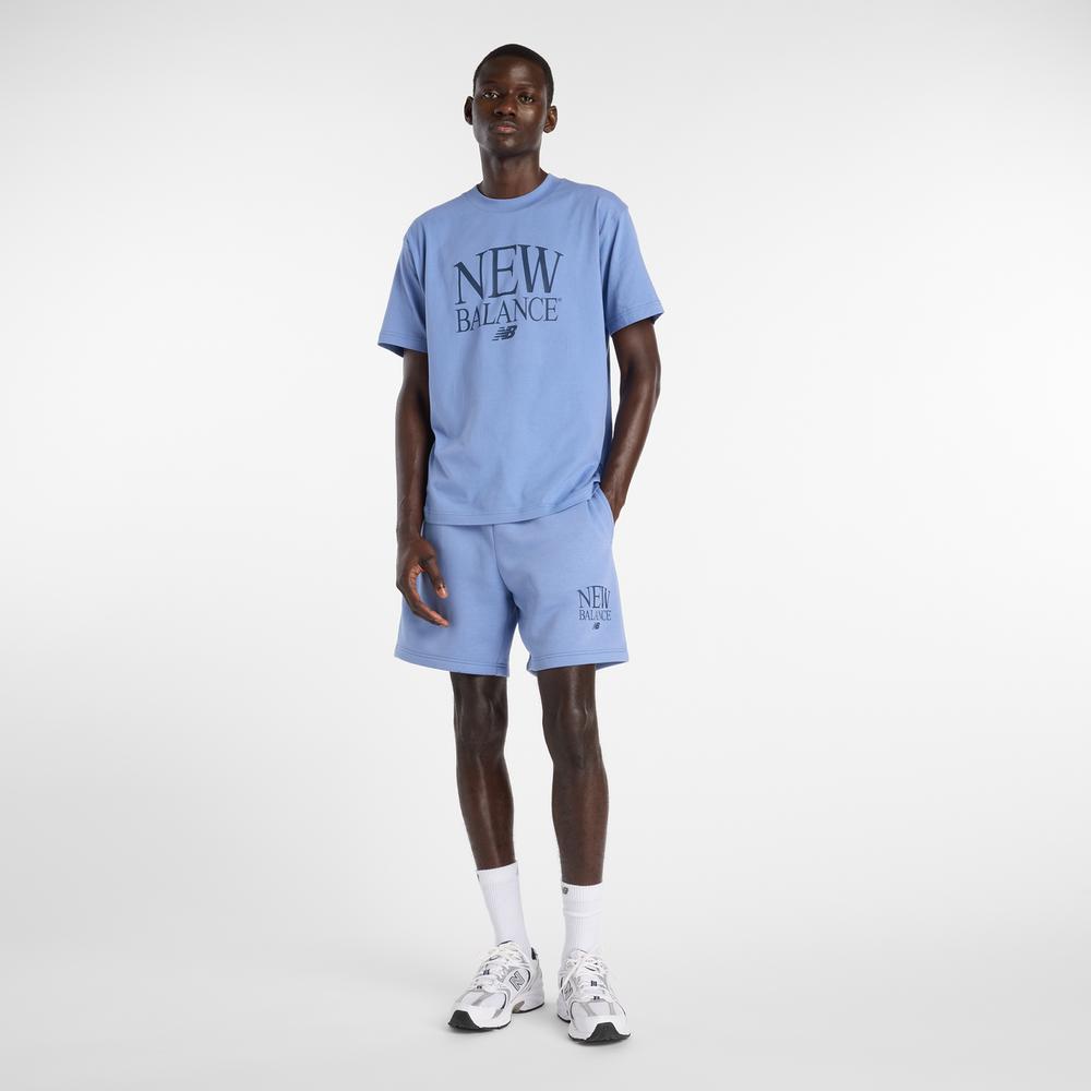 Pánske tričko New Balance MT61X6EQAA3 - modré