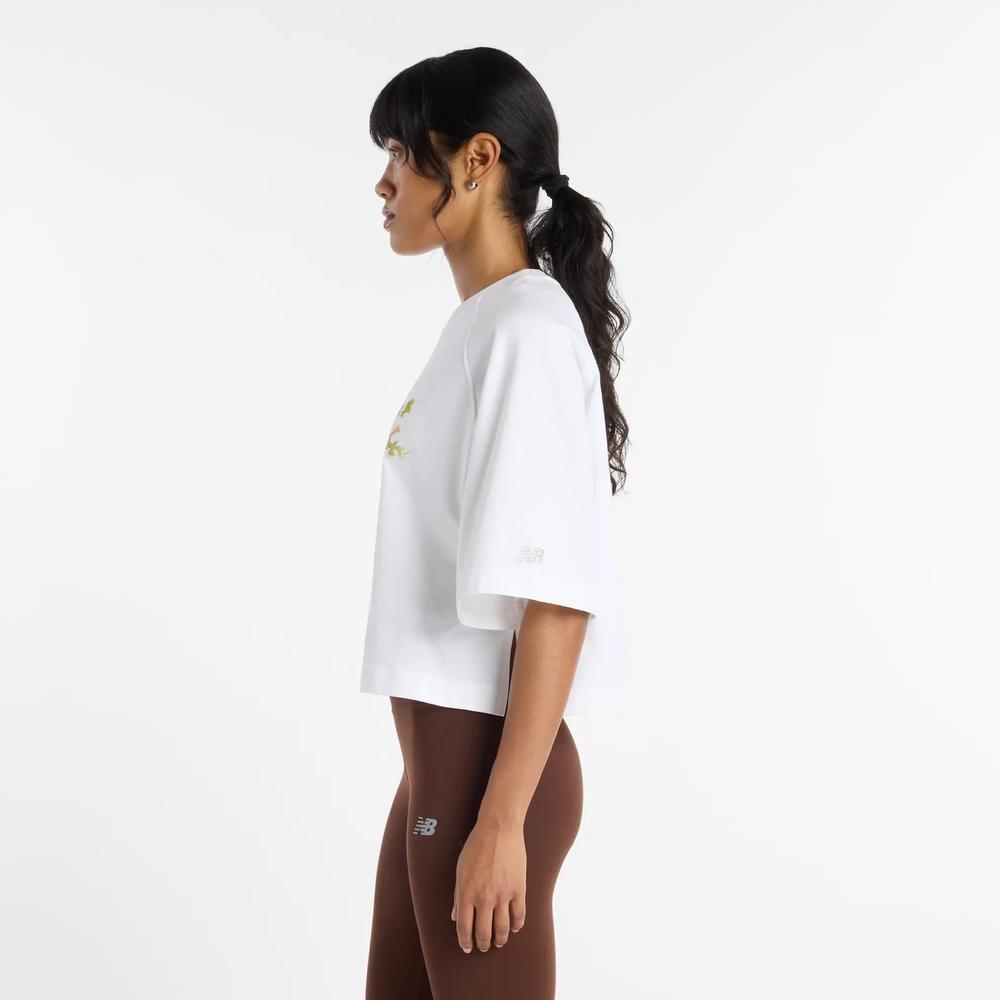 Dámske tričko New Balance WT61371RWT - biele