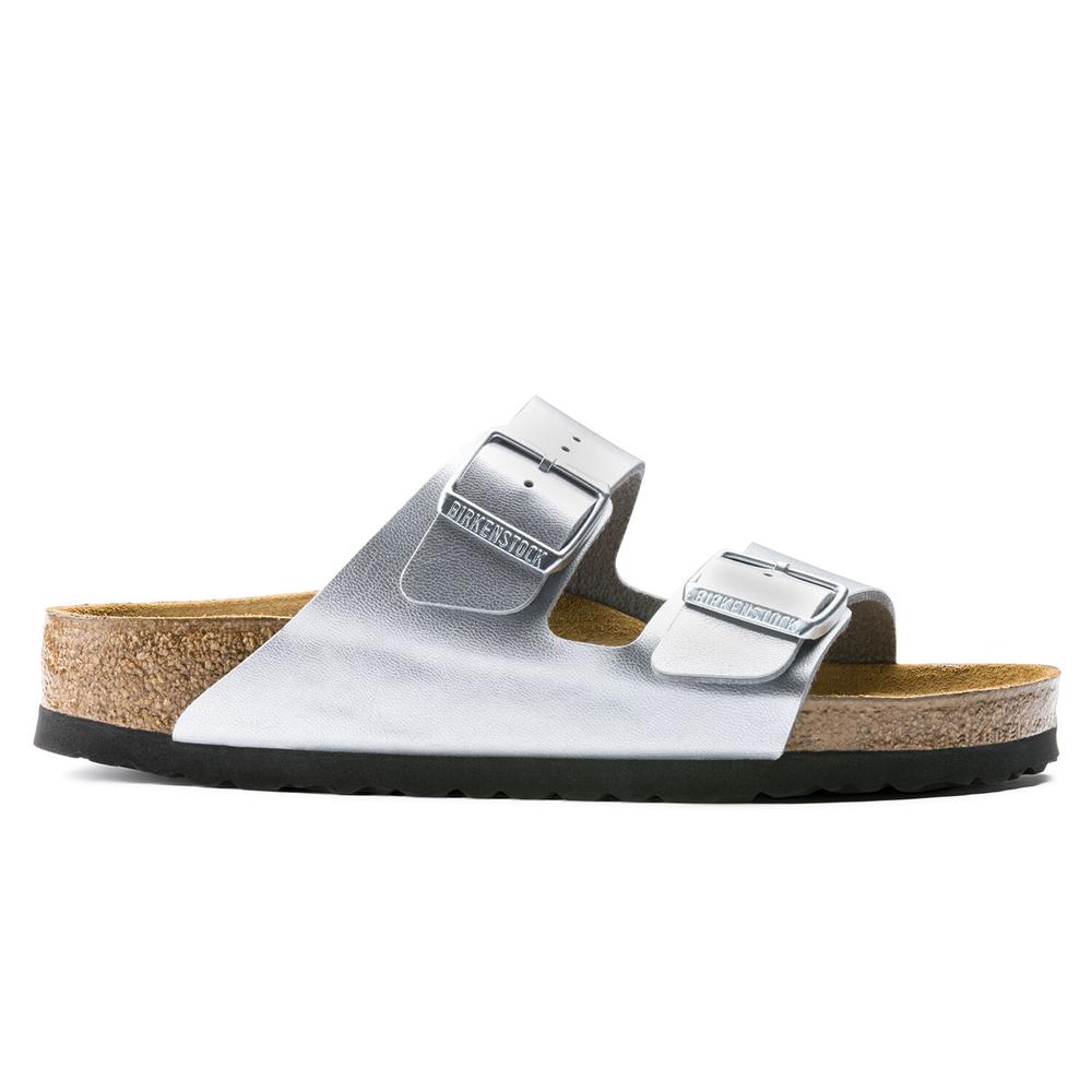 Klapky Birkenstock Arizona Birko-Flor 1012283- strieborné