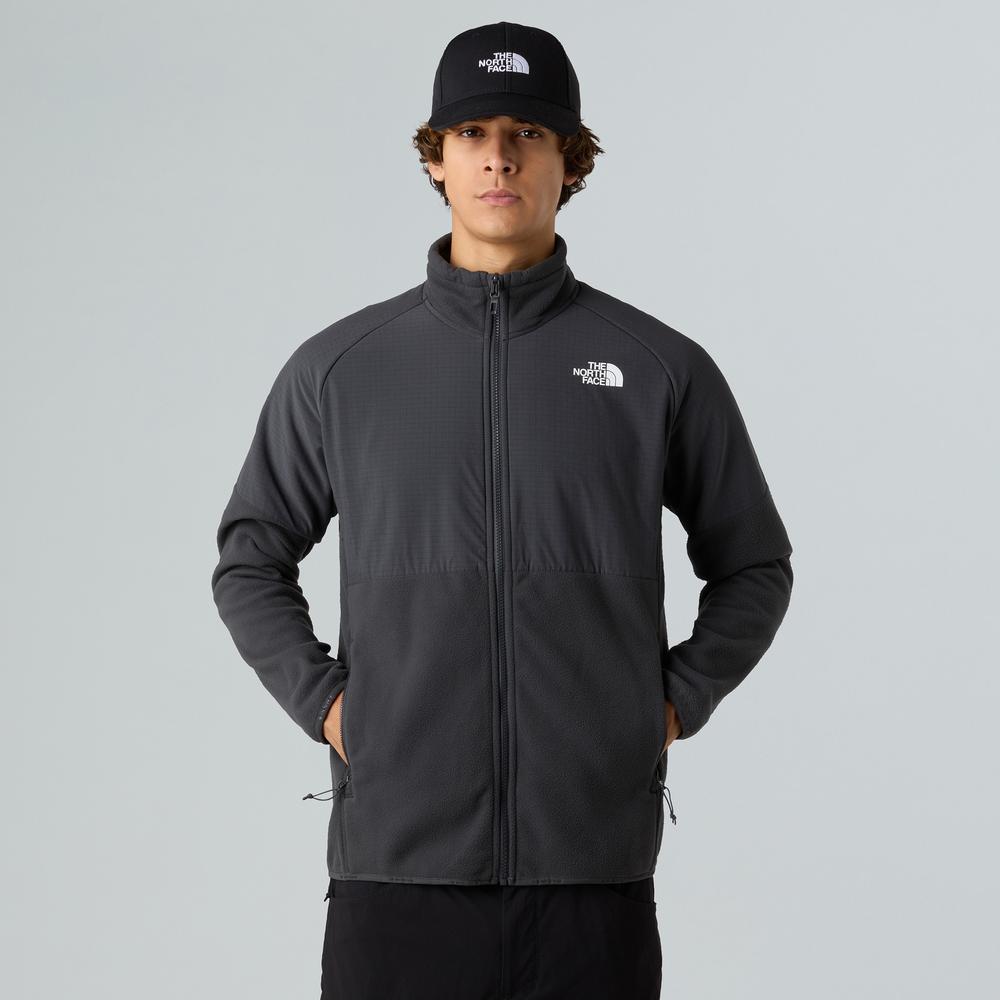 Mužský blúza The North Face 100 Glacier Heavyweight Full-Zip Fleece 0A89JGU8M1 - čierne