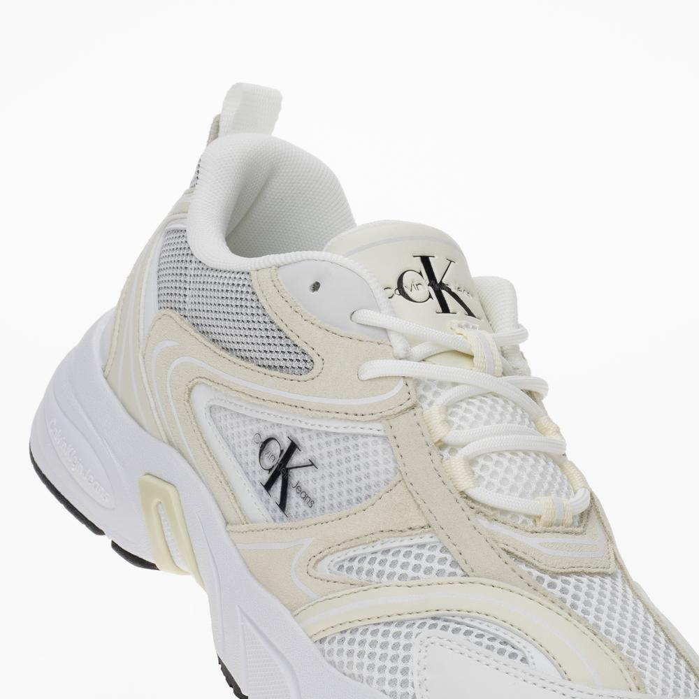 Topánky Calvin Klein Retro Tennis Su-Mesh WN YW0YW00891-0GG - béžové