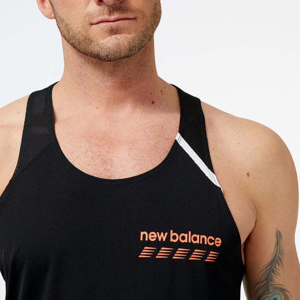 Pánske tričko New Balance MT31240BK - čierne