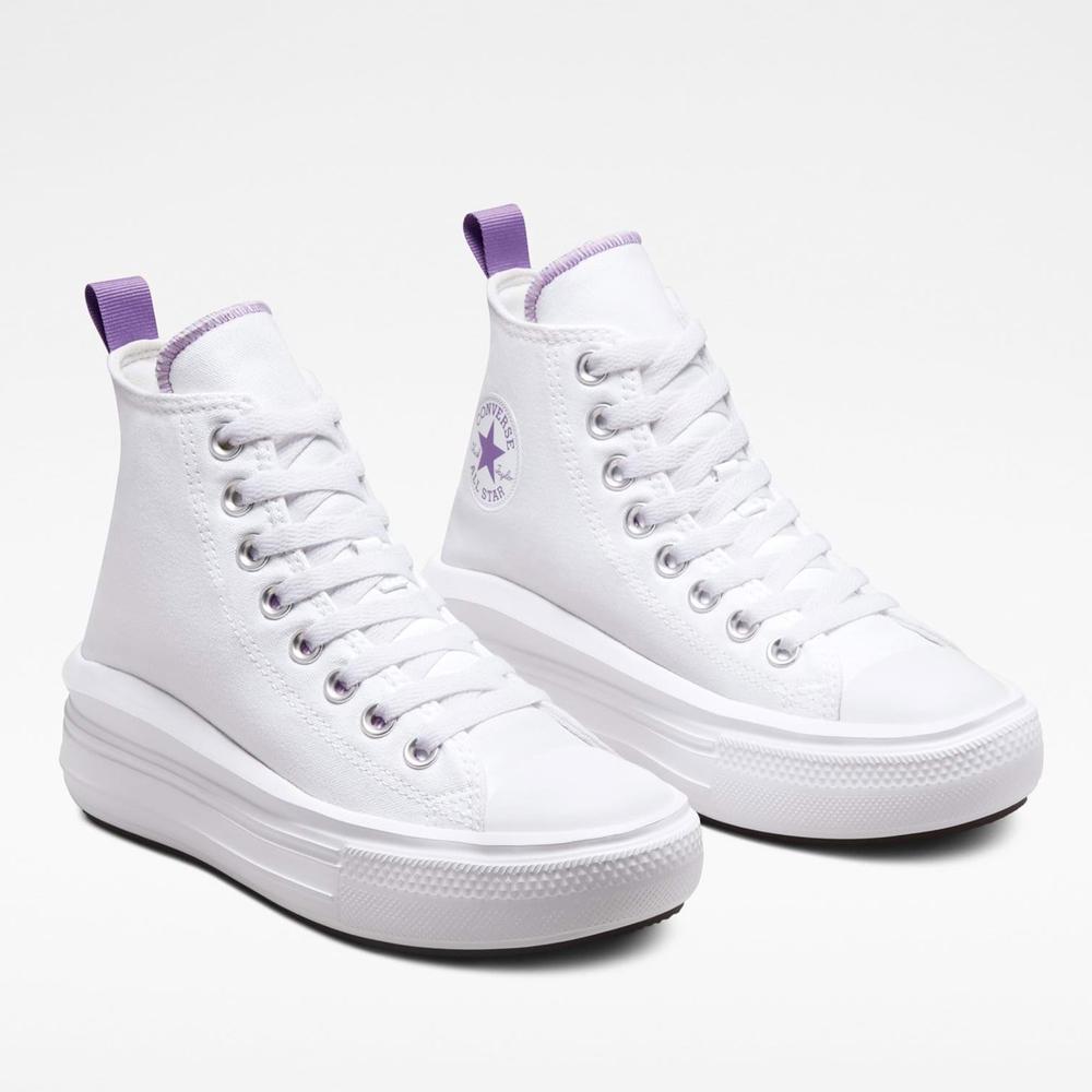 Topánky Converse Chuck Taylor All Star Move Platform A03667C - biele