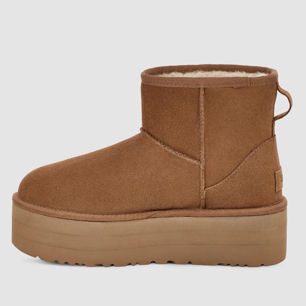 Topánky dámske UGG Classic Mini Platform 1134991-CHE - hnedé