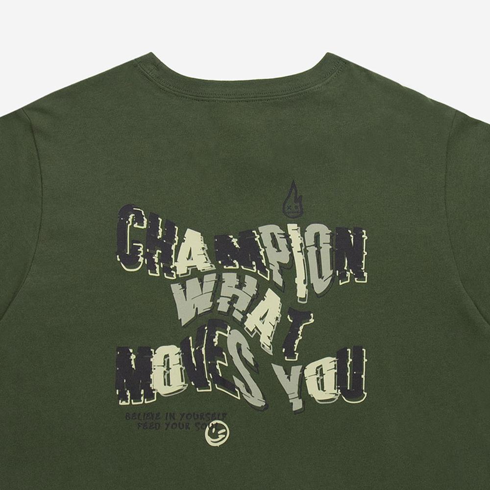 Tričko Champion Crewneck 117497-GS508 - zelené