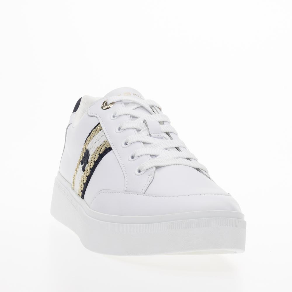 Topánky Tommy Hilfiger Court Sneaker With Webbing FW0FW07106-YBS - biele