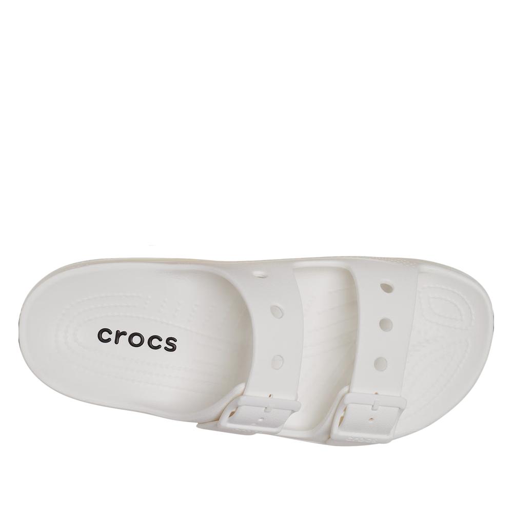 Dámske klapky Crocs Saturday Sandal 213586-100 - biele