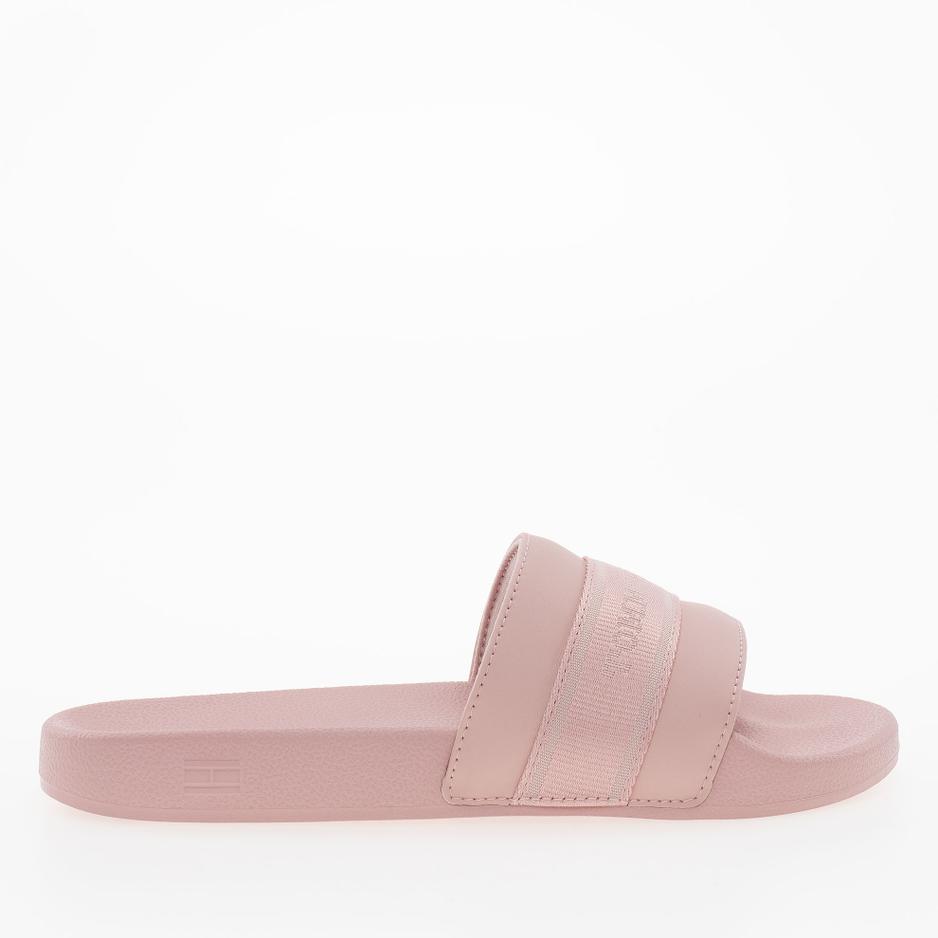 Klapky Tommy Hilfiger Poolside With Webbing Slide FW0FW08529-TQN - ružové