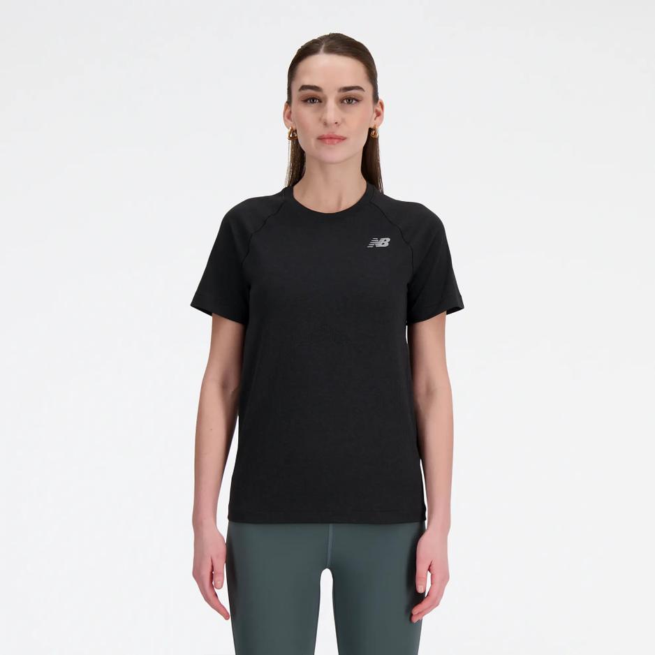 Dámske tričko New Balance WT41123BKH - čierne