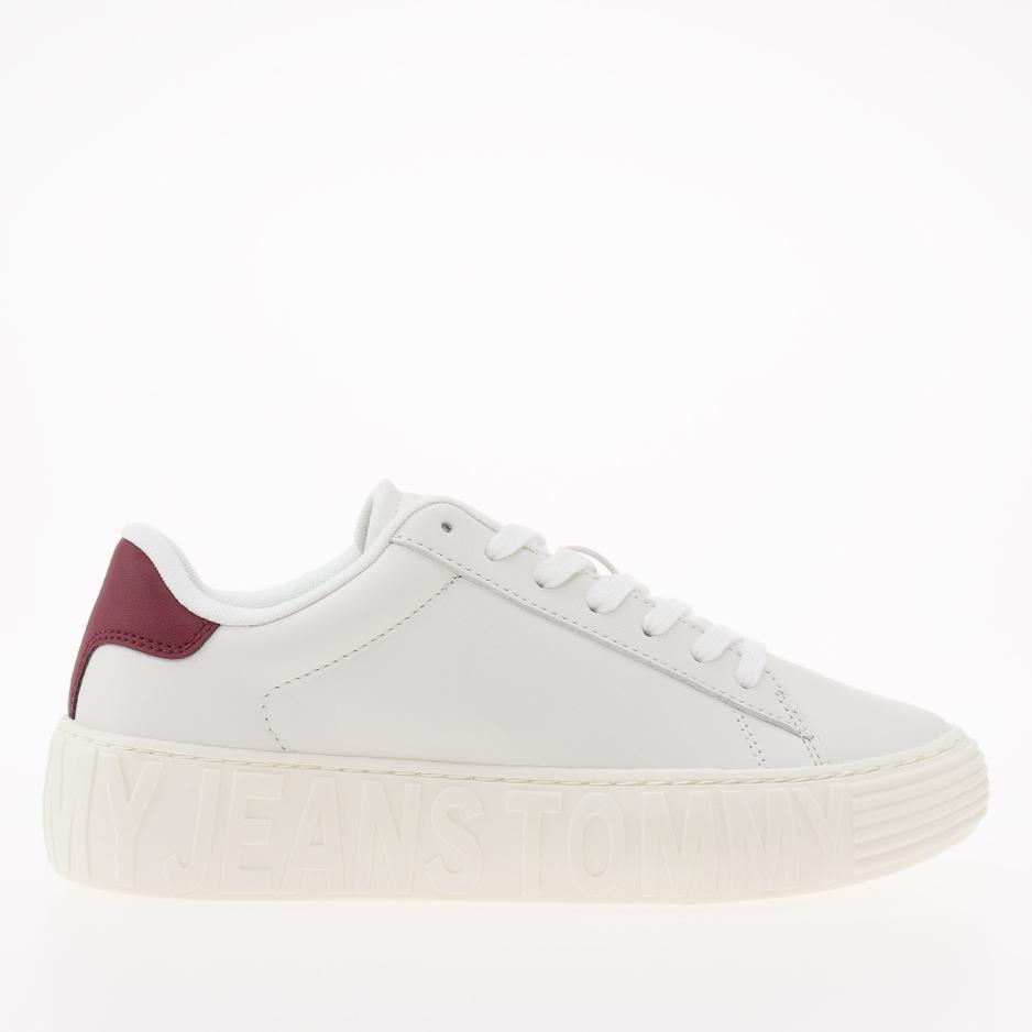 Topánky Tommy Jeans TJW New Cupsole Leath LC EN0EN02273-YBL - biele