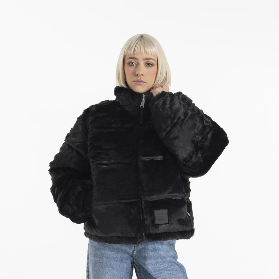 Bunda Alpha Industries Fur Puffer Wmn 14800203 - čierne