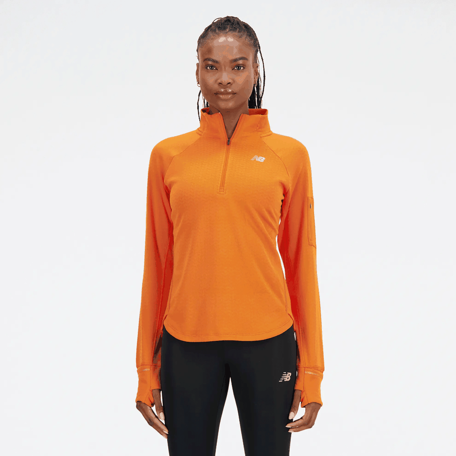 Dámska mikina New Balance WT23252CEN – pomarančové